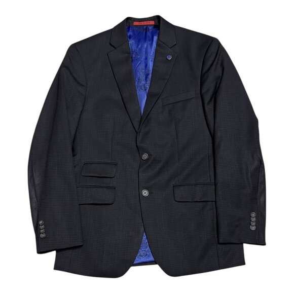 TED BAKER Luxury Designer WOOL Business Casual Formal Blazer Jacket 38S / Small - Picture 2 of 7